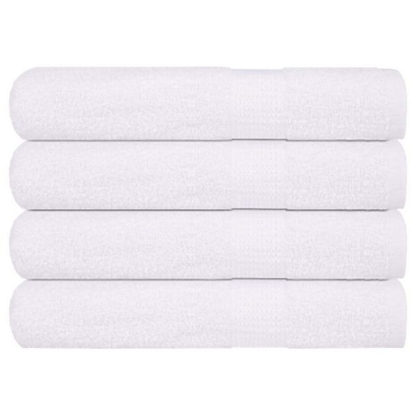 vidaXL Handtücher 4 Stück Weiß 100x200 cm 360 g/m² 100% Baumwolle, 136666