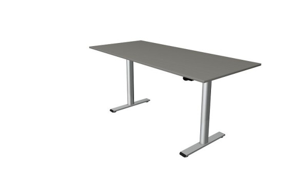 Kerkmann Steh-/Sitztisch Move 1 base 1800 x 800 mm, elektrisch höhenverstellbar von 730-1230 mm, grafit, montiert, 10300712-1