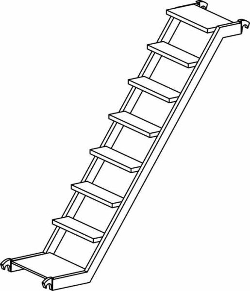 HYMER Treppe, Maße 2,50 x 0,53 m, 627340