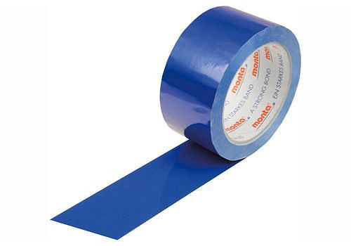 monta PVC-Klebeband 250, blau, 50 mm breit x 66 lfm, Stärke 57µ, VE: 36 Rollen, 299540