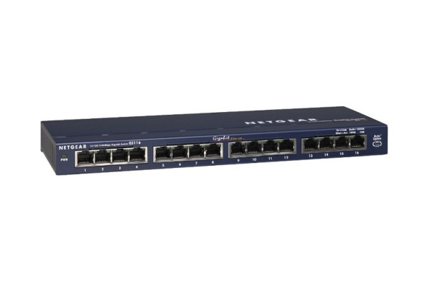 Netgear Smart Managed Pro PLUS Switch 16 Ports, GS116GE