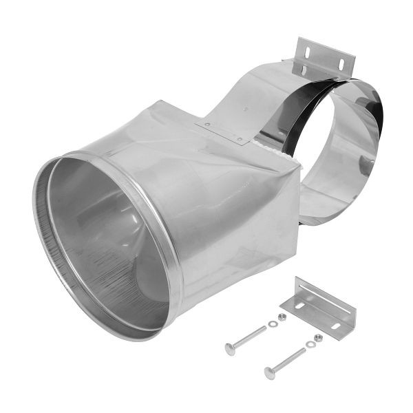 Solarbayer Anschlussstück für Rauchrohr 130-400mm passend zu Zugbegrenzer ZUK180, 530041300