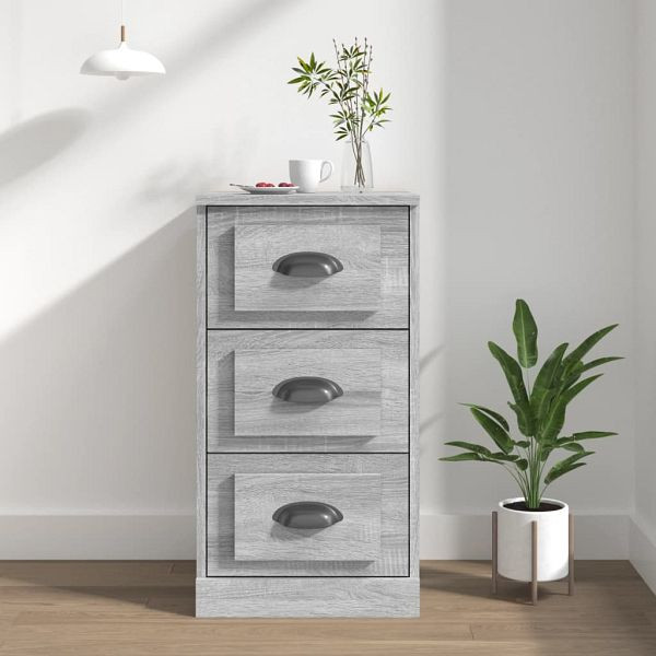 vidaXL Sideboard Grau Sonoma 36x35,5x67,5 cm Holzwerkstoff, 816222