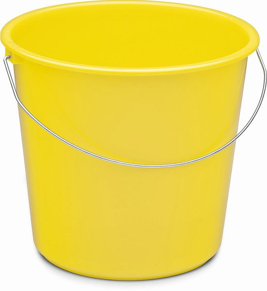 Nölle Haushaltseimer 10 Liter gelb, 10 Liter, Kunststoff, VE: 10 Stück, 737354