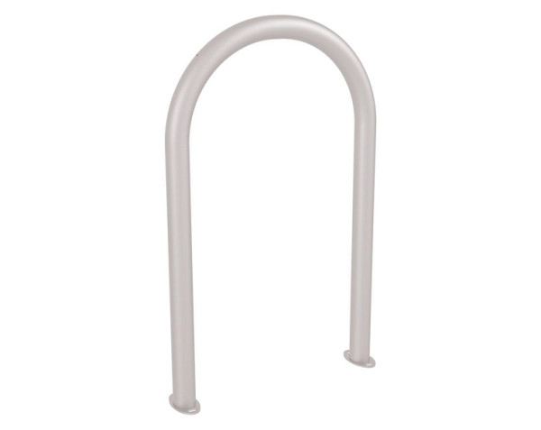 Procity Fahrradbügel in Büroklammerform Ø60 mm - Auf Bodenplatten, RAL 7044, 291051.7044