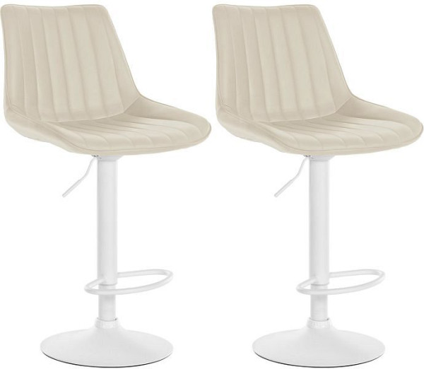 CLP Barhocker Toni Kunstleder weiß, creme, VE: 2 Stück, 324200