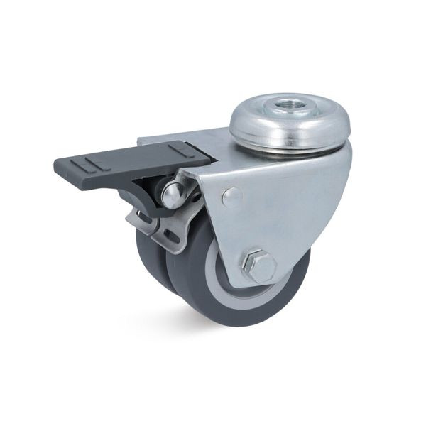 Torwegge Apparate-Rolle mit Rückenloch und Doppelstopp, L-AD-TPGK-050-, 0010930INF