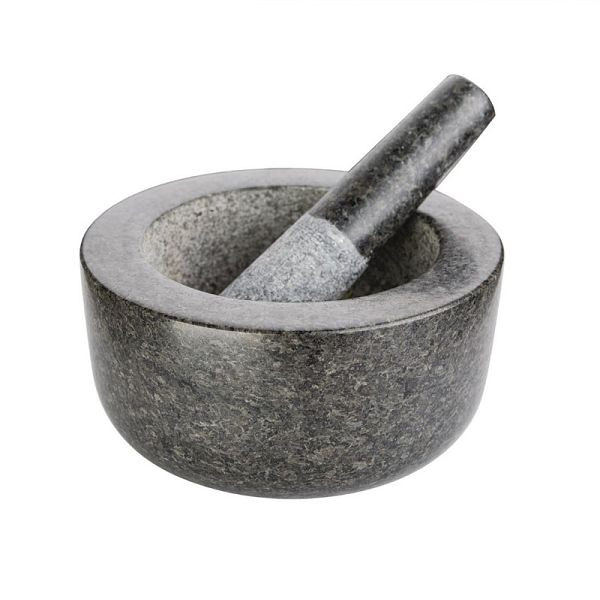 Vogue Mörser und Stößel Set, 20,3 cm, Material: Granit, GG016