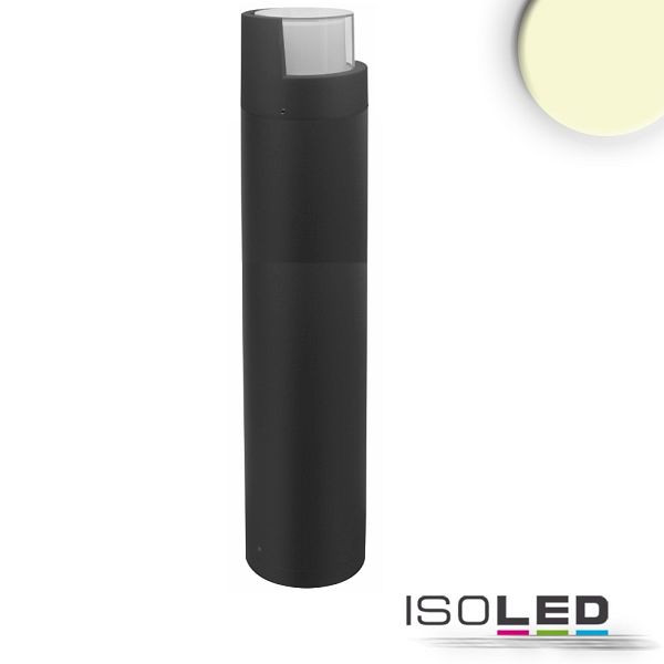 ISOLED LED Wegeleuchte Poller-6, 70cm, 6W, sandschwarz, warmweiß, 114284