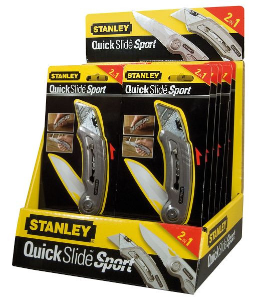 Stanley Sportmesser Quickslide II, 12er Display, VE: 12 Stück, 9-10-813