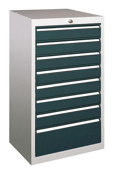Pavoy Schubladenblock 1000/600/500, Drehdruckzylinderschloss stark, 7x100, 1x200, 43453-100-002-910905