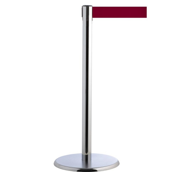 Stein HGS Personenleitsystem -P-LINE Future-, Metall/ verchromt, burgunder, mit magnetischem Gurtendstück, 12797-1504