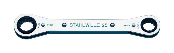 STAHLWILLE Ratschenringschlüssel Nr.25aN Schlüsselweite 1/4 x 5/16 " Länge 109 mm, 41561620