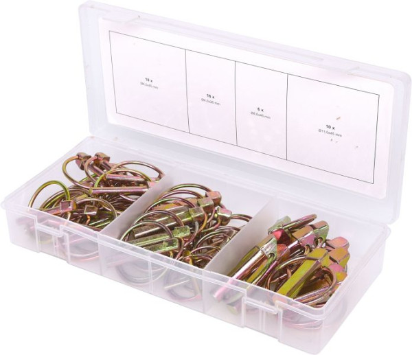 KS Tools Sortiment Klappsplinte, 50-teilig, 970.0550, 4042146514344