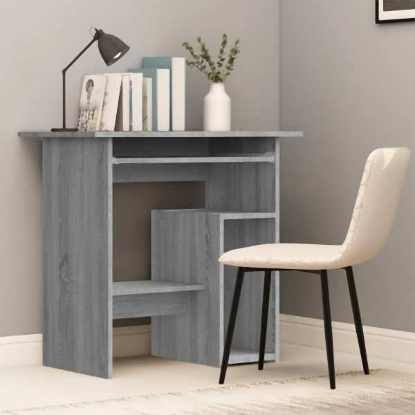 vidaXL Schreibtisch Grau Sonoma 80x45x74 cm Holzwerkstoff, 815478