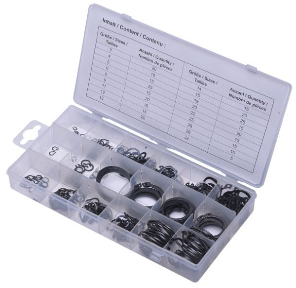 SW-Stahl Sicherungsring-Sortiment, 300-teilig, S8046, 4033592031585