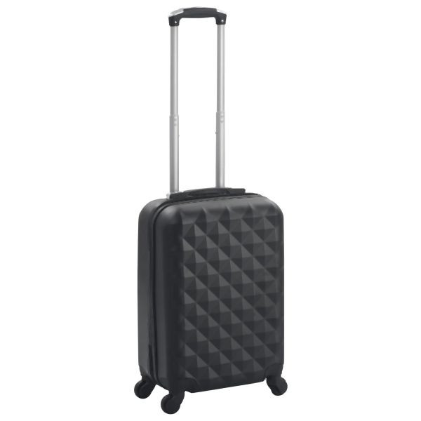 vidaXL Hartschalen-Trolley Schwarz ABS, bequem, für Geschäftsreisen, 91891