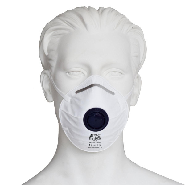 NITRAS SAFE AIR, Atemschutzmaske, Klasse FFP2 NR, mit Ventil, Box, VE: 300 x 15 Stück, 4130SI