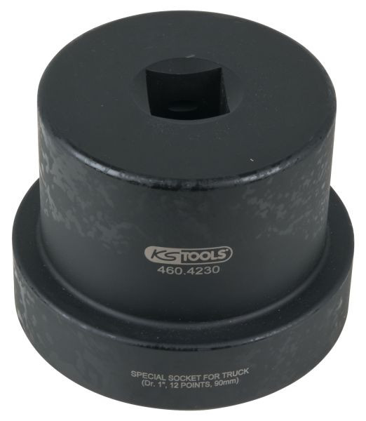 KS Tools 1" Achsmuttern-Schlüssel mit Führungsbund, 12-kant, 90 mm, 460.4230
