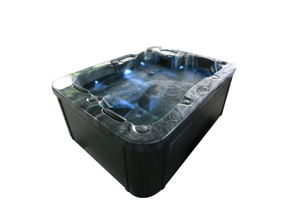 HOME DELUXE Outdoor Whirlpool BLACK MARBLE PURE, 23381, 4058166099501