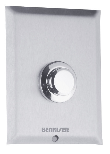 Benkiser UP Urinal-Spülsystem 1/2 Zoll (DN15), 1/2 Zoll Anschlussgewinde, 1/2 Zoll Abgangsgewinde, Deckplatte Edelstahl, 6012009-W