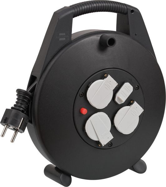 Brennenstuhl Vario Line Kabelbox 3-fach mit USB-Ladefunktion (USB-Ladefunktion und 10m Kabel) schwarz, VE: 2 Stück, 1093200600