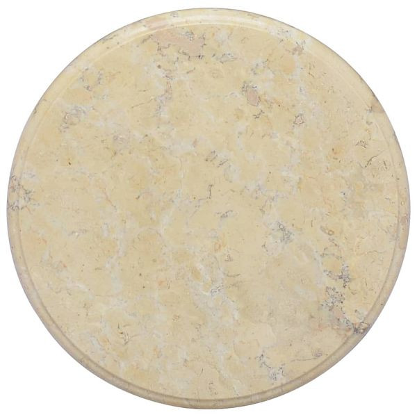 vidaXL Tischplatte Creme Ø40x2,5 cm Marmor, 149189, 8720286301005
