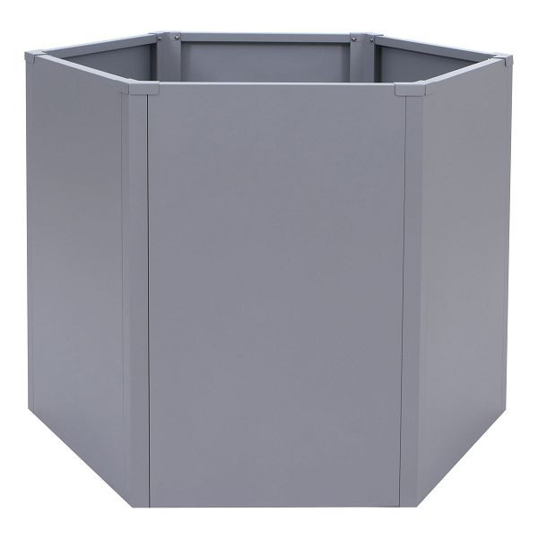 Mendler Hochbeet HWC-P64, Metallhochbeet Gemüse-/Pflanzbeet Blumenkasten Pflanzkübel Garten Stahl 77x100x88cm, grau, 119458