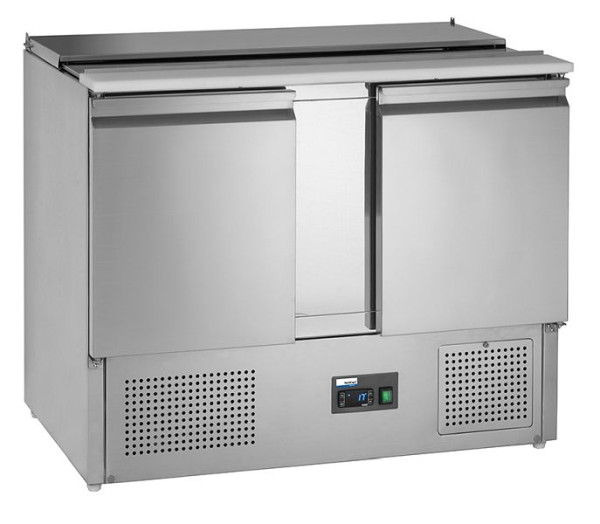 NordCap COOL-LINE Saladette SL 10, mit 2 Türen und Ausschnitt für Bestückung mit 3 x GN 1/1, 435104401