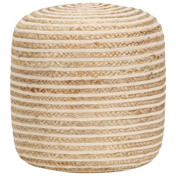 vidaXL Handgefertigter Sitzpuff 40 x 45 cm Jute, 248074