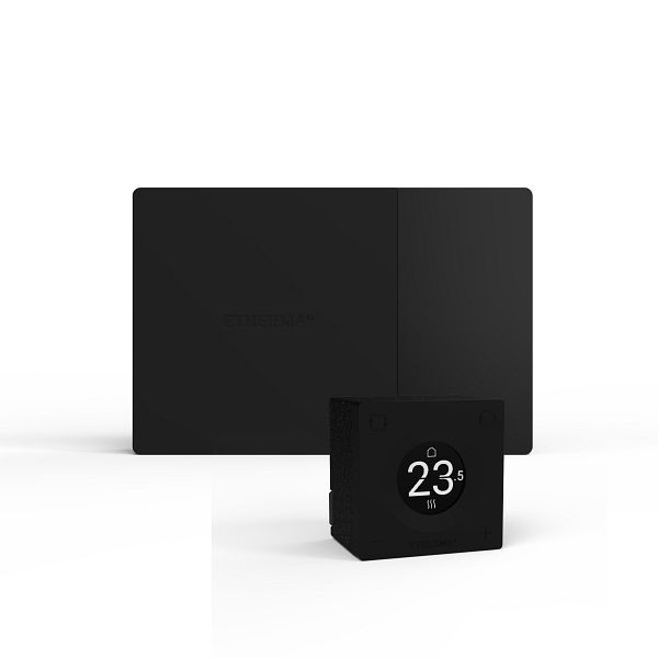 Etherma SMART Set bestehend aus Funkempfänger und Funkthermostat, WiFi, schwarz, 46726