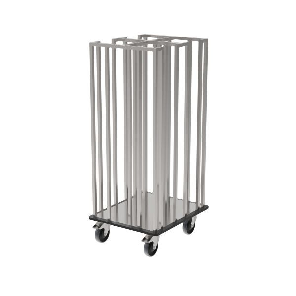 Rieber Regalwagen für Menüschale JVA, Edelstahl, 88043105