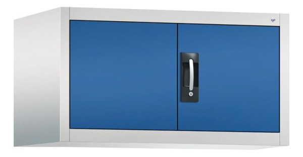 C+P Aufsatzschrank Acurado, H500xB930xT600mm, Farbe: Lichtgrau / Enzianblau, Muldengriff, 9294-000 S10011