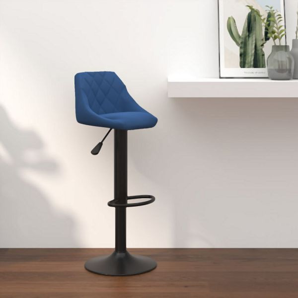 vidaXL Barhocker Blau Samt, für Glas Wein, Happen Essen, 335342