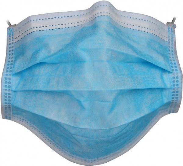 ASATEX Mund- und Nasenschutz, Farbe: blau, VE: 1000 Stück, MNS0412