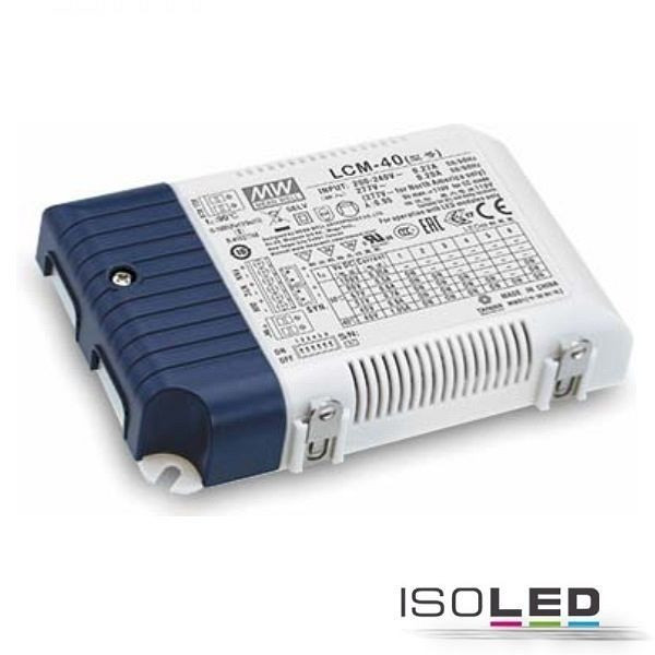 ISOLED LED Konstantstrom Trafo MW LCM-40KN 350/500/600/ 700/900/1050mA, KNX dimmbar, SELV, 114189