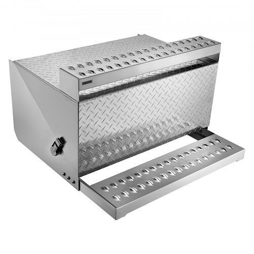 VEVOR Sattel-Trittkasten 790x770x485 mm, Alu-Werkzeugkasten, stoßdämpfender Riegel für Pritschenwagen & Sattelschlepper, BTGJXBTGJX2TTCBJ7001V0