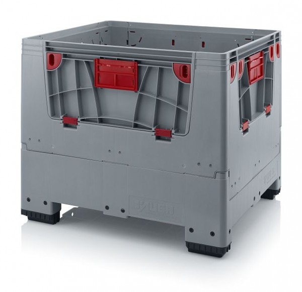 Auer Klappbare Big Boxen mit 4 Eingriffsklappen, LxBxH: 120 x 100 x 100 cm, 4 Füße, KLK 1210