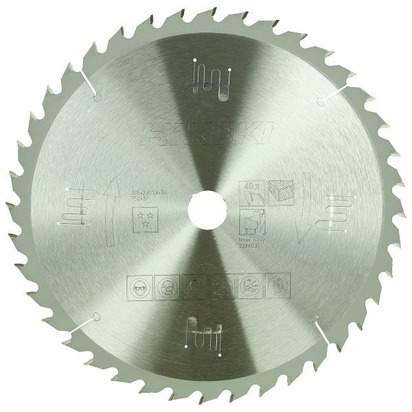 HiKOKI TCT Kreissägeblatt Holz 305x30 Z40 Wechselzahn, 752487
