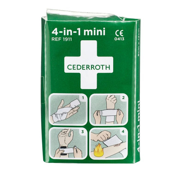 Stein HGS Blutstiller -Cederroth 4 in 1 -, Blutstiller mini, Kompresse 80x120mm, Bandage 60x3000mm, cu1004
