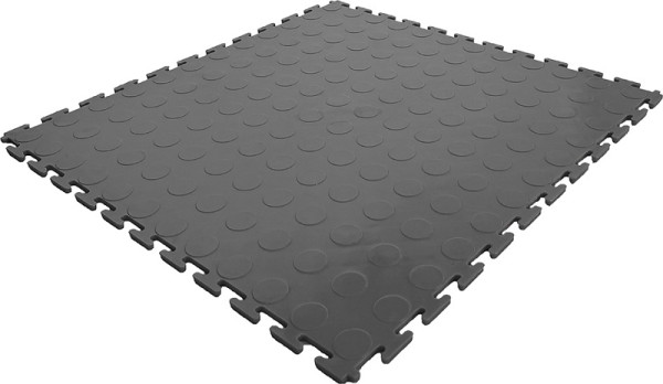 Kunzer Werkstattbodenfliese PP GRAU 510 x 510 mm (= 2,6 m²), VE: 10 Stück, 7GBEV10 GRAU