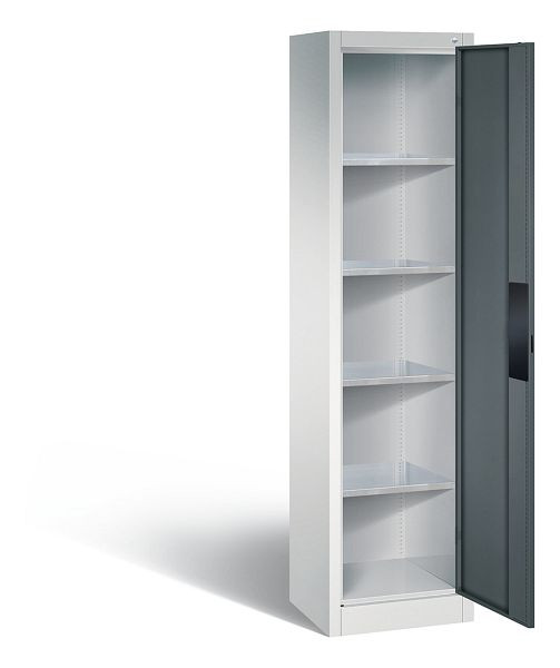 C+P Werkzeugschrank Acurado, H1950xB502xT400mm, Farbe: Lichtgrau / Anthrazitgrau, Muldengriff, 8900-052 S10081