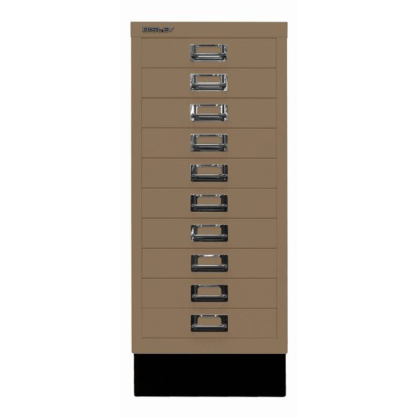 Bisley MultiDrawer™, Inkl. Sockel, DIN A4, 10 Schubladen, 668 coffee, L2910S668