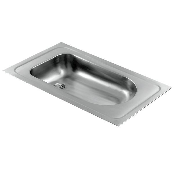 KWC Waschbecken, Campus, Edelstahl, 915x550x150 mm, Einlegemontage, 2000090029