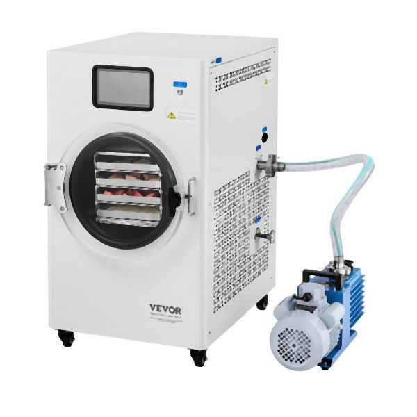 VEVOR Vakuum-Gefriertrockner Gefriertrocknungsmaschine 4 Schichten Gemüse Weiß, SPDGJ0446KG04HSFIV2