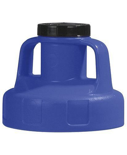 DENIOS Funktionsdeckel für Flüssigkeitsbehälter, für Pumpe, blau, 137448