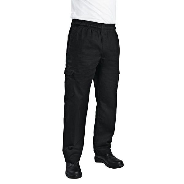 Chef Works Unisex Cargohose Slim Fit schwarz M, B222-M, 0678544969574