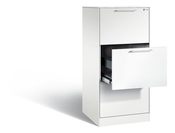 C+P Hängeregistraturschrank Asisto, H1310xB562xT600mm, Farbe: Verkehrsweiß, Bügelgriff, 146224-301 S10071