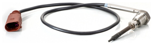 HELLA Sensor, Abgastemperatur, 2-polig, geschraubt, Kabel: 460mm, 6PT 014 494-691