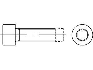 Gewindefurchende Schrauben DIN 7500 Stahl gehärtet E M 4 x 45 galvanisch verzinkt VE=S (500 Stück)
